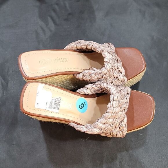 BRAND NEW OLIVIA MILLER IRMA OPEN TOE WEDGE HEEL SANDAL S2 - Picture 7 of 16